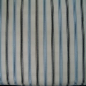 45" Stripe Navy, White and Blue Poly/Cotton
