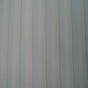 45" Stripe Blue, Tan and White Poly/Cotton