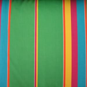 45" Denim Stripe Green, Blue and Pink