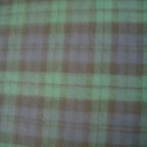 60" Flannel 100% Cotton Yarn Dyed Plaid Navy and Green