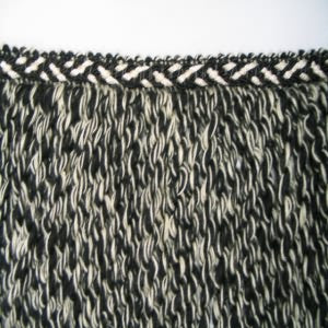 Bullion 7" Twisted Cotton Black and Natural