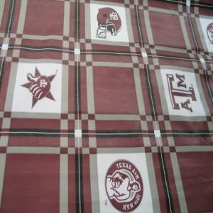 54" Tailgate Tablecloth Texas A & M100% PVC Face/100% Poly Back