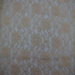 60" Lace Raschel 100% Polyester Allover Solid Gold
