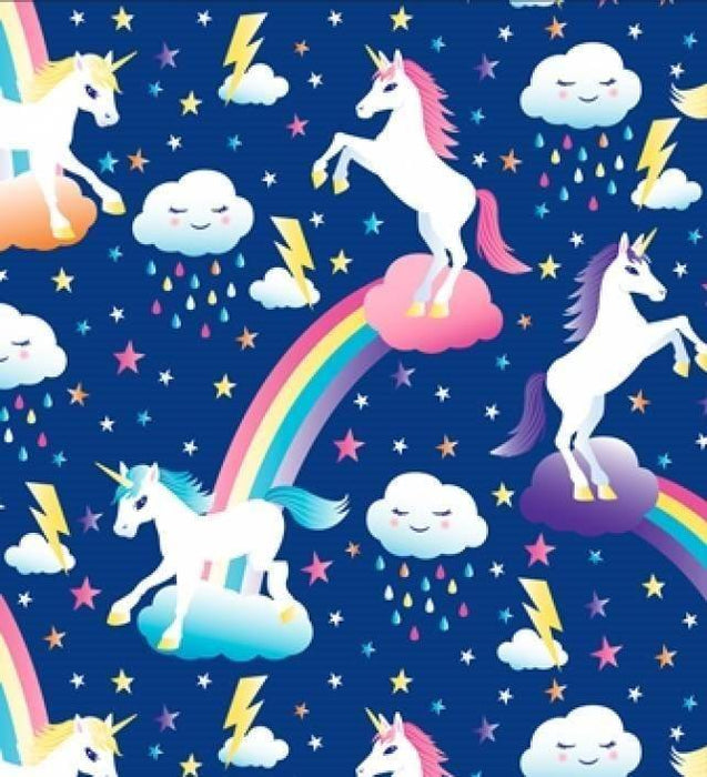 60" Fleece 100% Polyester Unicorns 4328