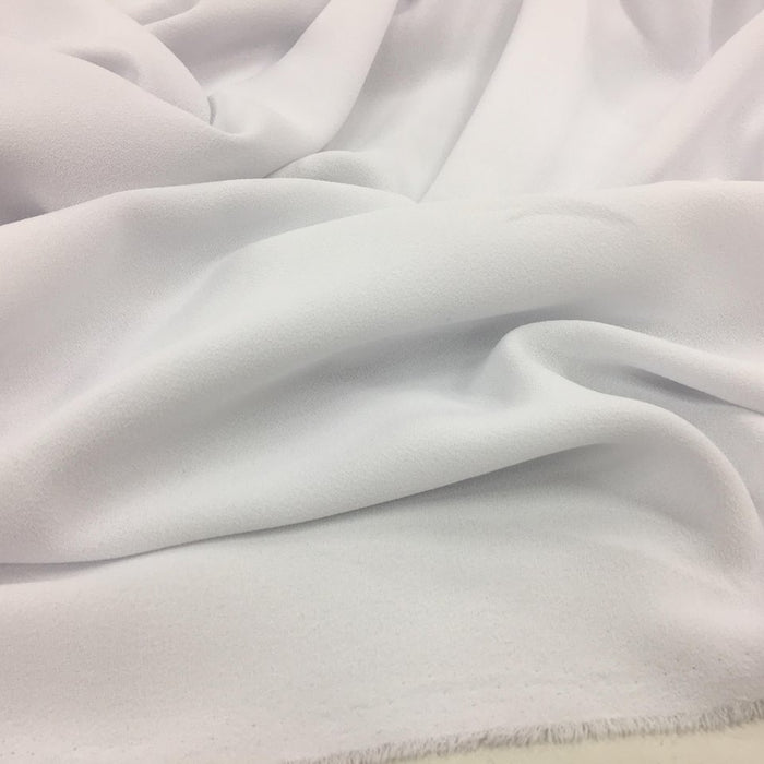 60" Dress Crepe Solid White 100% Polyester