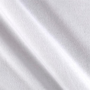 108" Flannel 100% Cotton Solid White OA10802-525 2-PLY