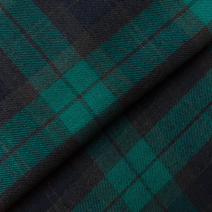 60" Wide Wool Plaid Fabric (#7811) 100% Wool