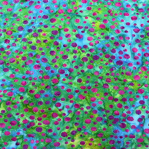 45" Wide Batik Indonesian Hand Stamped, 100% Cotton, BT-37