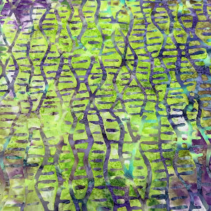 45" Wide Batik Indonesian Hand Stamped, 100% Cotton, ST-69