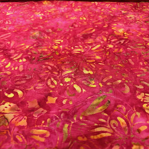 45" Wide Batik Indonesian Hand Stamped, 100% Cotton, MS-35