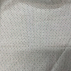 45” Wide 50% Polyester 50% Cotton Fabric Green Dot Diamond Print with White Background Fabric Sold by the Yard
