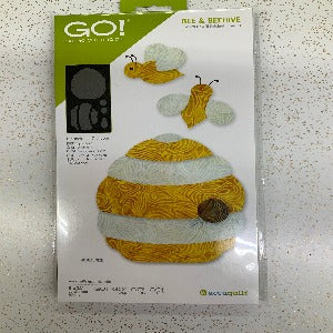 Accuquilt GO! Fabric Cutting Die Bee and Beehive # 55419