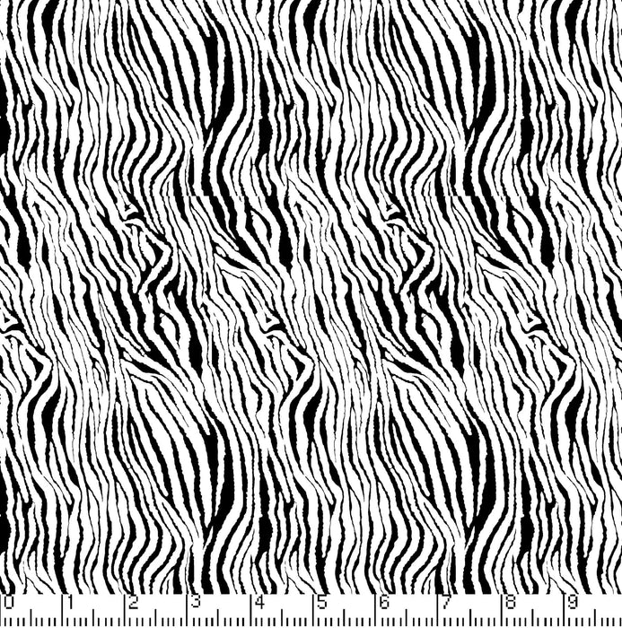 45" Wide Small Zebra Animal Print 100% Cotton Sold By The Yard
