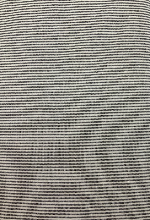 60" Wide Black & Cream Small Stripes Ticking 100% Cotton