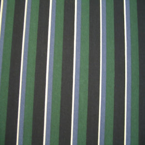 60" Wide Stripe Hunter Navy & Blue 100% Cotton Sold By The Yard
