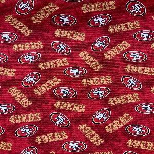 48" Wide San Francisco 49er's 100% Cotton Canvas