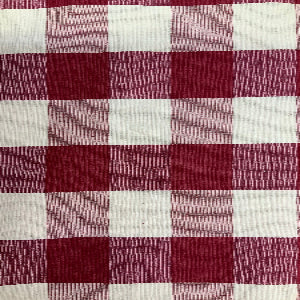 60" Wide 1 7/8" Square Buffalo Check Cranberry 100% Cotton Sold By The Yard