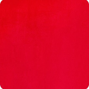 60" Minky Solid Red 100% Polyester