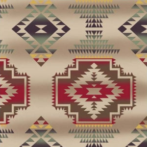 60" Wide Fleece Antipill Winter Windrunner Tan 34335-5 Southwest Print. Fabric is Sold by The Yard and Cut to Order for Example; a Qty of 1 is 36”x 60”, Qty of 2 is 72" x 60”, Etc…