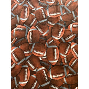 60" Wide Football Fleece Fabric DT-6192-MA-1100% Polyester Sold By The Yard