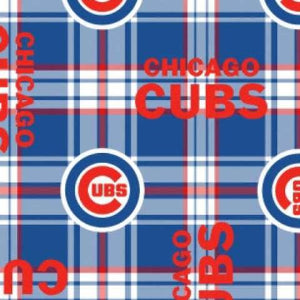 60" Wide Fleece Fabric Chicago Cubs 6612B 100% Polyester Sold By The Yard