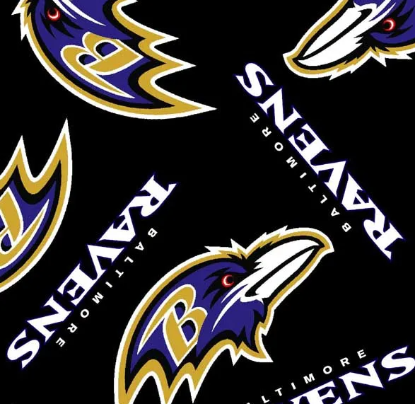 60" Baltimore Ravens Fleece 100% Polyester 6231 D