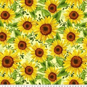 60" Wide Sunflower Bouquet Fleece (Style#2155)
