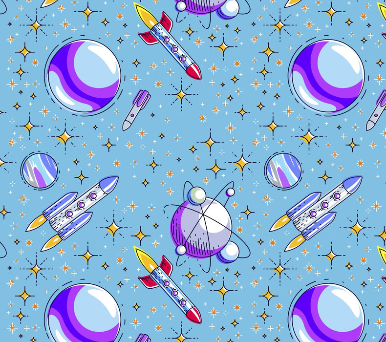 DT-Fantastic Flannel DX-5317-4F-2 Up in Space 100% Cotton Flannel 43" Wide Sold by The Yard