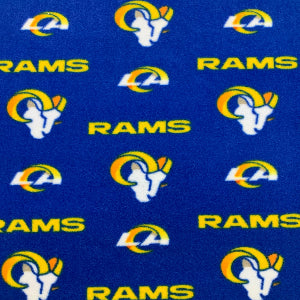 60" Wide 100% Polyester LA Rams 70402 D