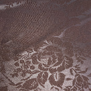 72" Wide Tablecloth Floral Tone on Tone Brown 100% Polyester Sold by The Yard