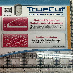 TrueCut Ruler 6-1/2in x 6-1/2in TCC-01-21013 Come with The Ruler Track to Prevent Your Cutter from Slipping Off The Ruler’s Edge