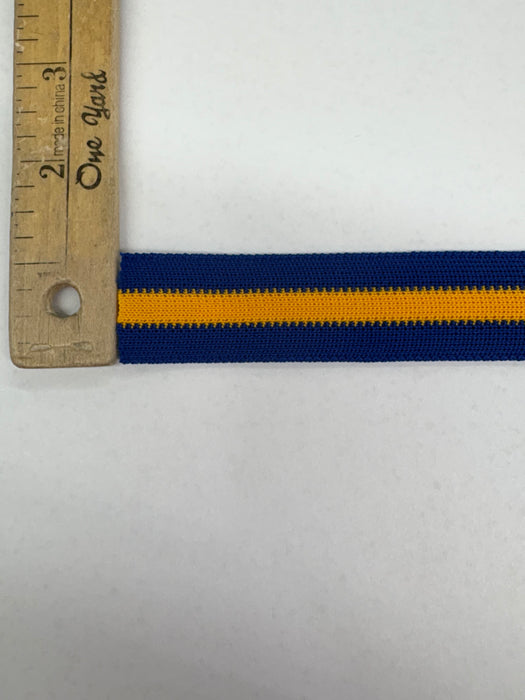 Cheerbraid 1" Royal/Lt. Gold/Royal Polyester