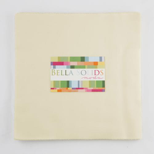 Bella Solids Snow Junior Layer Cake (9900JLC 11) Moda, 100% Cotton Sold By The Package