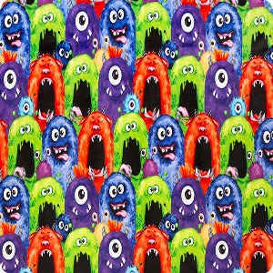 cuddle monsters 60" Wide Digital Cuddle Monsters Multi Minky