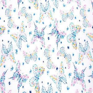 60" Wide Shannon Fabrics Digital Cuddle Mariposa (Snow)