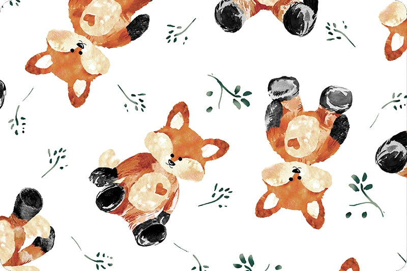 60" Wide Shannon Fabrics Digital Cuddle Foxxy (Rust)