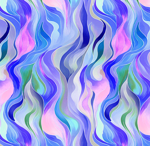 Shannon Fabrics Wanderlust Rainbow Quilting Cuddle Blue