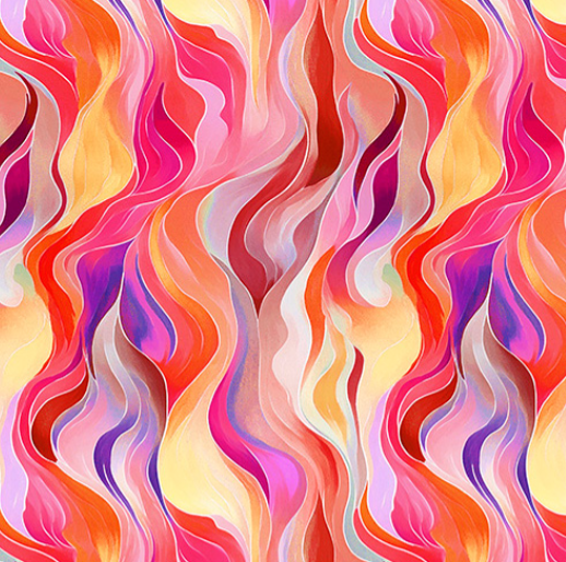 Shannon Fabrics Wanderlust Rainbow Quilting Cuddle (Pink)