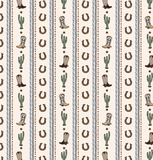 44" Wide Shannon Fabrics "Echoes of The Range" Trail Dust Natural Quilting Cuddle