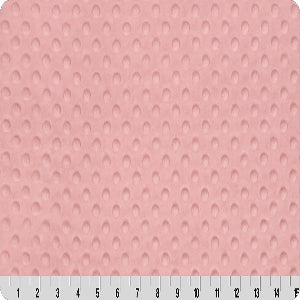60" Wide Shannon Fabrics Cuddle Dimple Blush Sold by The Yard 100% Polyester