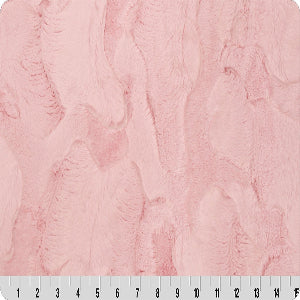 60" Wide Shannon Fabrics Luxe Cuddle Hide Blush 100% Polyester Sold By The Yard