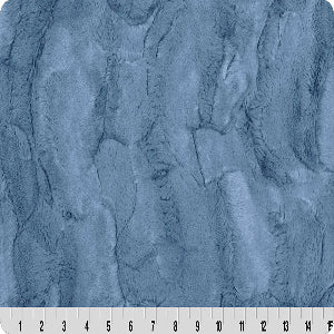 60" Wide Shannon Fabrics Luxe Cuddle Hide Jeans 100% Polyester Sold by The Yard