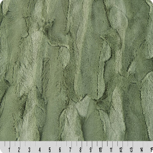 60" Wide Shannon Fabrics Luxe Cuddle Hide Ivy 100% Polyester Sold by The Yard