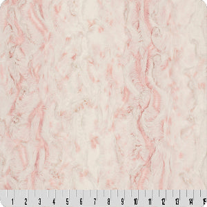60" Wide Shannon Fabrics Luxe Cuddle Snowy Owl Rosewater 100% Polyester Sold by The Yard