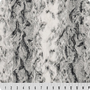 60" Wide Shannon Fabrics Luxe Cuddle Snowy Owl Black 100% Polyester Sold by The Yard