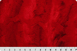 80" Wide Shannon Fabrics Luxe Cuddle Mirage Cardinal 100% Polyester, Sold By The Yard