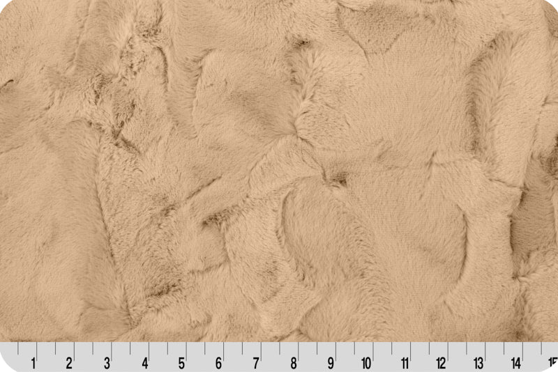80" Wide Shannon Fabrics Luxe Cuddle Mirage Latte 100% Polyester, Sold By The Yard