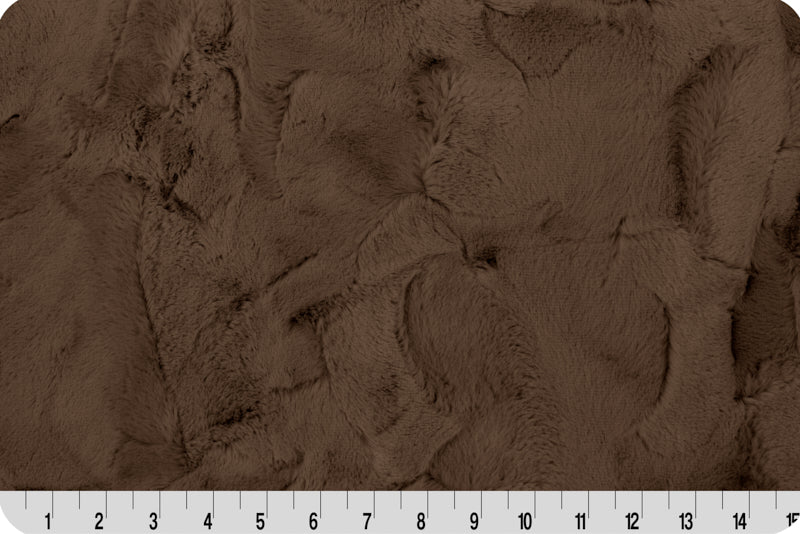 80" Wide Shannon Fabrics Luxe Cuddle Mirage Truffle 100% Polyester, Sold By The Yard
