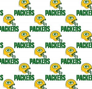 60" Wide NFL Greenbay Packers 100% Cotton  #1026W