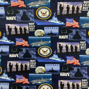 45" Wide US Navy 100% Cotton 021-2N